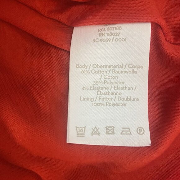 Boden Red Textured Midi Dress - Picture 13 of 14